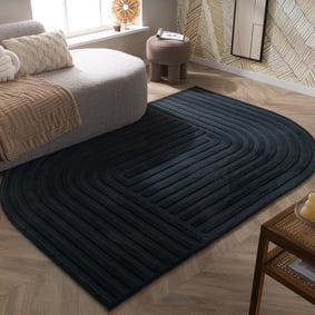 Organisch vloerkleed - Flowy Lines Antraciet