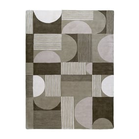 Abstract vloerkleed - Vienna Shapes Groen - product