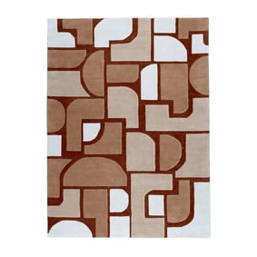 Abstract vloerkleed - Vienna Retro Terra - product