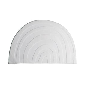 Wasbaar kindervloerkleed - Coco Regenboog Wit - product