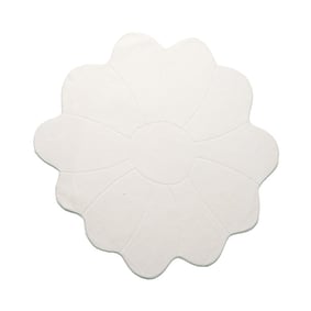 Kindervloerkleed Rond - Coco Bloem Wit - product