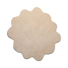 Kindervloerkleed Rond - Coco Bloem Beige - product