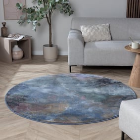 Rond vloerkleed industrieel - Raphael Multicolor