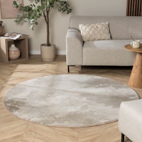 Rond vloerkleed industrieel - Raphael Beige/Taupe