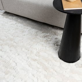 Fluffy vloerkleed 3D - Moon Wit - product