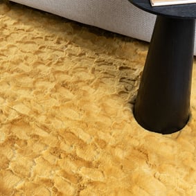 Fluffy vloerkleed 3D - Moon Geel - product