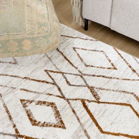 Hoogpolig vloerkleed - Blend Diamond Terra - product
