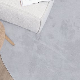 Rond wasbaar vloerkleed - Vivid Grijs  - product
