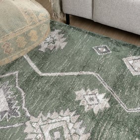Berber vloerkleed - Blend Aztec Groen - product