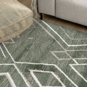 Berber vloerkleed - Blend Diamond Groen - product