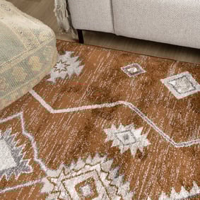 Berber vloerkleed - Blend Aztec Roestbruin - product