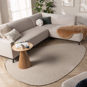Organisch vloerkleed - Bliss Creme/Wit