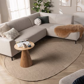 Organisch vloerkleed - Bliss Beige/Bruin