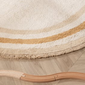 Ovaal wasbaar kindervloerkleed - Milo Beige - product