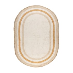 Ovaal wasbaar kindervloerkleed - Milo Beige - product