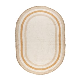 Ovaal wasbaar kindervloerkleed - Milo Beige - sfeer