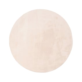 Rond wasbaar vloerkleed - Vivid Beige - sfeer