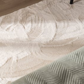 Zacht laagpolige Loper - Cozy Creme - product