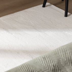 Zacht laagpolige Loper - Cozy Wit - product