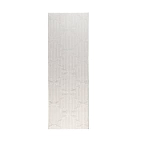 Loper vloerkleed -  Hidde 3D Lines Wit - product