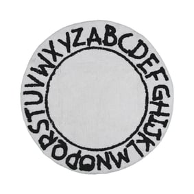 Rond vloerkleed kinderkamer - Bodhi Wit - product