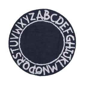 Rond vloerkleed kinderkamer - Bodhi Donkerblauw - product