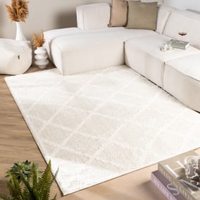 Scandinavisch vloerkleed - Lova Lines Crème