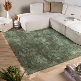 Scandinavisch vloerkleed - Lova Orbit Groen 