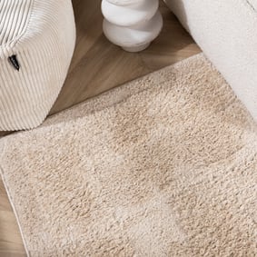 Scandinavisch vloerkleed - Lova Border Beige  - product