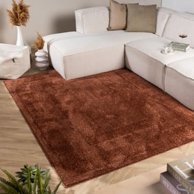 Scandinavisch vloerkleed - Lova Border Terra