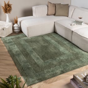 Scandinavisch vloerkleed - Lova Border Groen