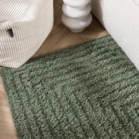 Scandinavisch vloerkleed - Lova Frames Groen  - product