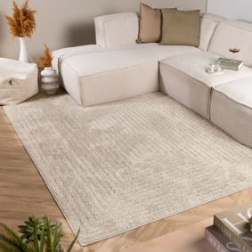 Scandinavisch vloerkleed - Lova Frames Beige
