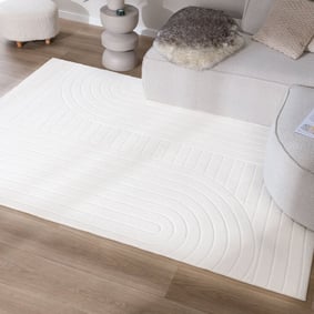 Scandinavisch vloerkleed - Charm Arches Wit