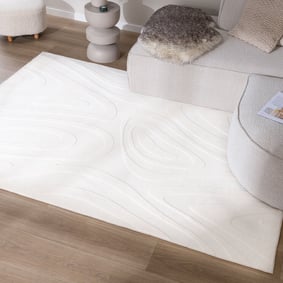 Scandinavisch vloerkleed - Charm Shapes Wit
