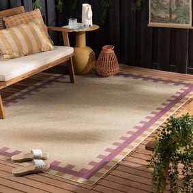 Jute buitenkleed - Mambo Tiles Beige
