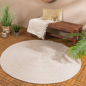 Rond binnen- & buitenkleed - Bali Beige
