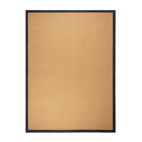 Sisal vloerkleed - Tulum Border Zwart - sfeer