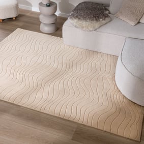 Scandinavisch vloerkleed - Charm Waves Beige