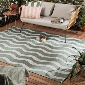Buitenkleed - Summer Waves Groen