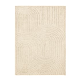 Scandinavisch vloerkleed - Lova Arches Beige - sfeer
