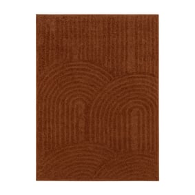 Scandinavisch vloerkleed - Lova Arches Terra - sfeer