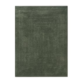 Scandinavisch vloerkleed - Lova Frames Groen - sfeer