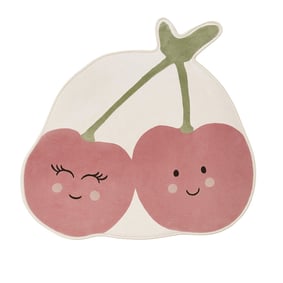 Wasbaar kindervloerkleed - Berry Kersen Rood - product