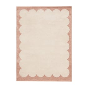 Wasbaar vloerkleed - Myrre Roze/Wit - sfeer