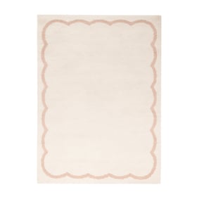 Wasbaar vloerkleed - Myrre Wit/Roze  - product