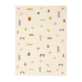 Vloerkleed kinderkamer – Lux Geo Creme/Multicolor - product