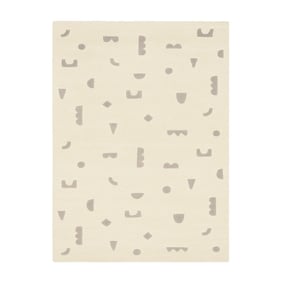 Vloerkleed kinderkamer - Lux Geo Wit/Lila  - product