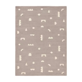 Vloerkleed kinderkamer – Lux Geo Zilvergrijs  - product