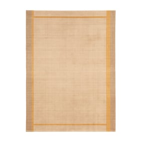 Wollen vloerkleed - Valencia Border Taupe/Geel - product